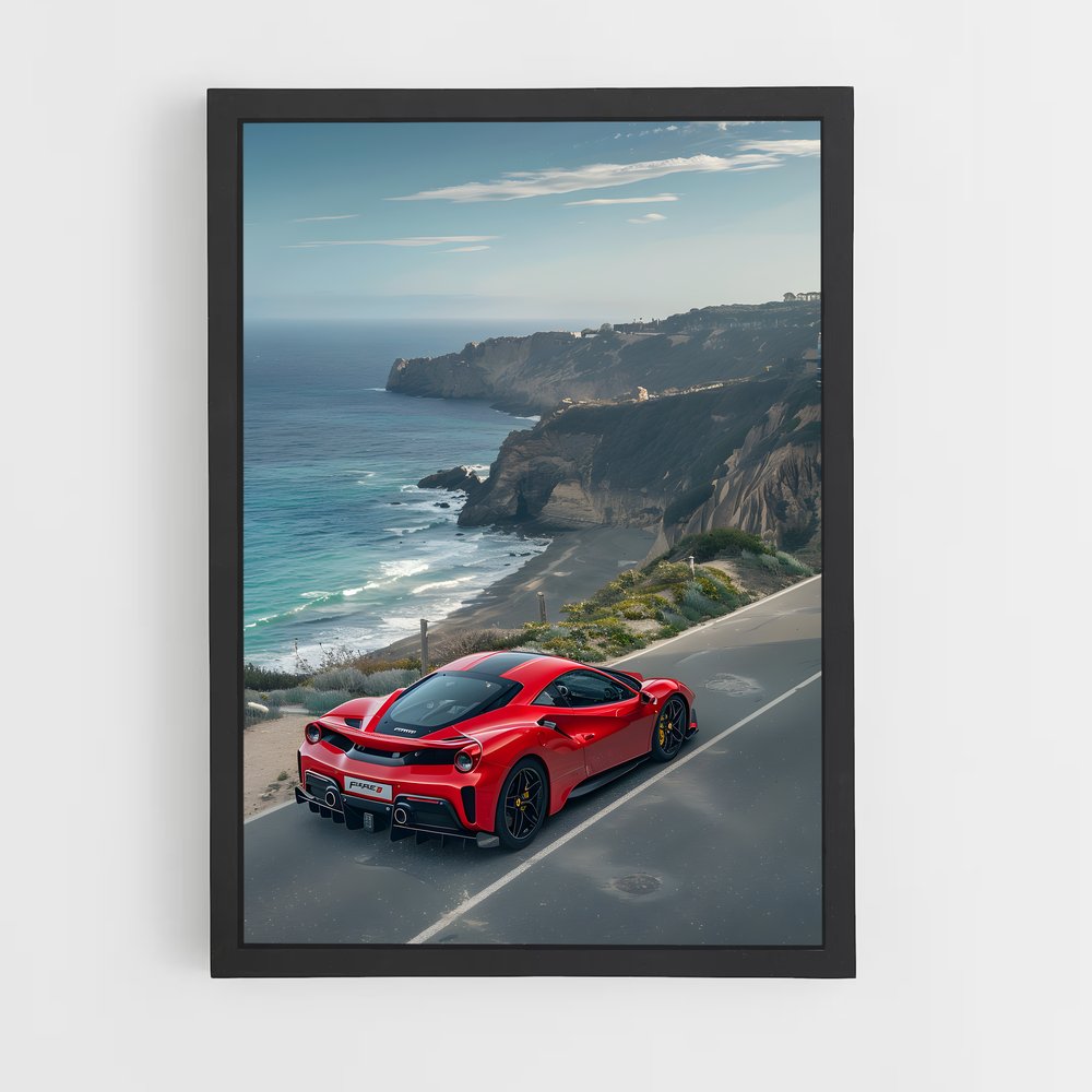 Poster pista route – affiche Ferrari (vue 2)